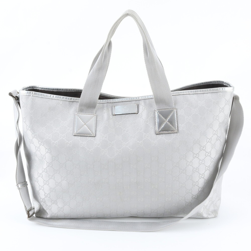 Gucci GG Canvas Leather 2-Way Shoulder Bag, Handbag, Tote Bag for Women